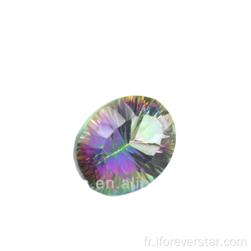 Ovale Rainbow Quartz Mystic Quartz, Gémons de quartz mystiques